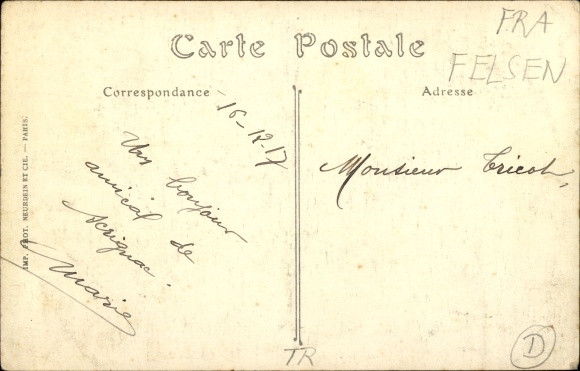 Postcard Huelgoat Finistere, The Trembling Stone
