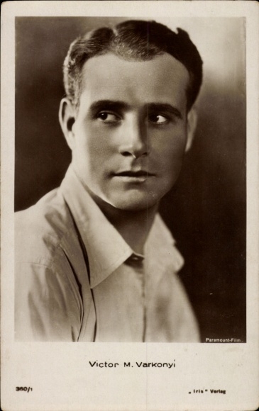 Postcard Actor Victor M. Varkonyi, portrait