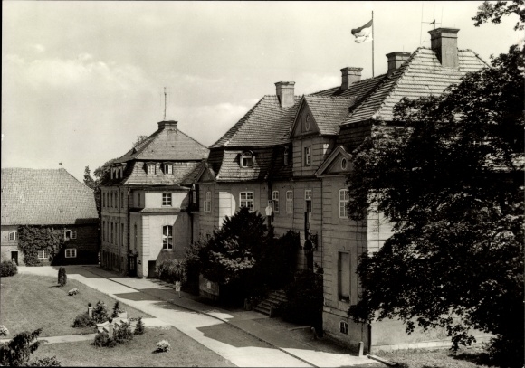 Postcard Karlsburg in Western Pomerania, castle, now Institute for Diabetes Gerhardt Katsch