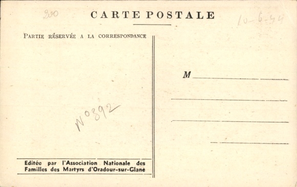 PC Oradour sur Glane Haute Vienne, corpses, massacre of the SS 1944