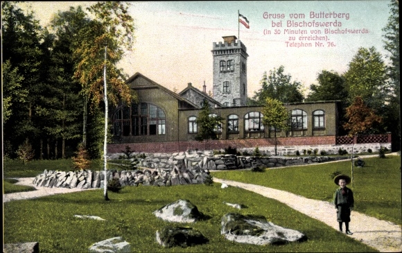 Ak Butterberg Bischofswerda in Sachsen, Gasthof