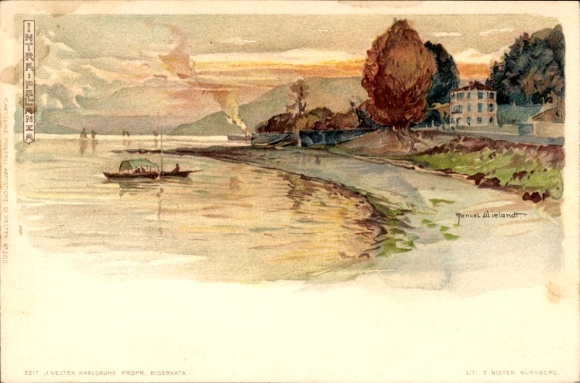 Artysta lito Wielandt, Manuel, Intra Pallanza Verbania Lago Maggiore Piemonte, obszar jeziora