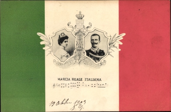 PC Marcia Reale Italiana, Victor Emmanuel III, Elena of Montenegro, royal couple of Italy