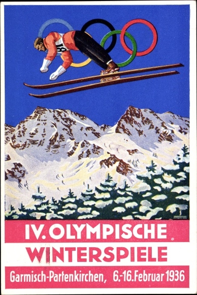KP artystyczna Garmisch Partenkirchen w Górnej Bawarii, Zimowe Igrzyska Olimpijskie 1936, skoki narciarskie