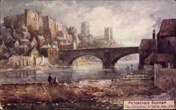 Postcard Durham North East England