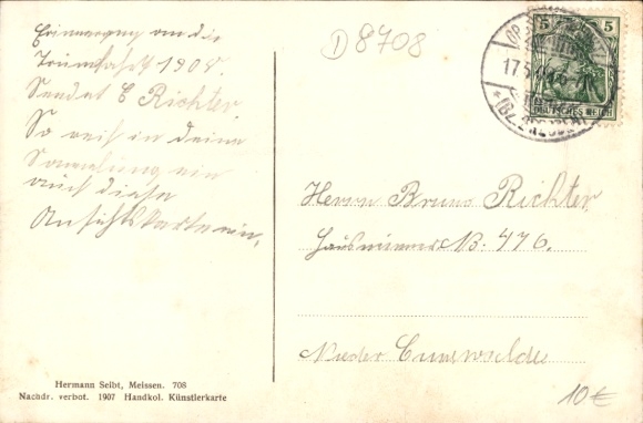 Postcard Großschweidnitz in Saxony, Royal Saxon State Institute