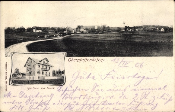 PC Oberpfaffenhofen Weßling in Upper Bavaria, general view, Inn zur Sonne