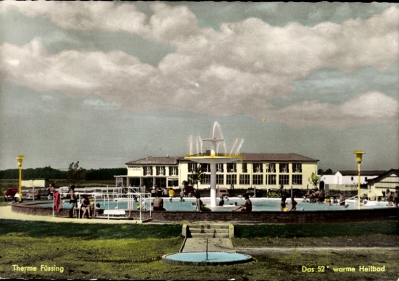 Postcard Bad Füssing in Lower Bavaria, thermal bath