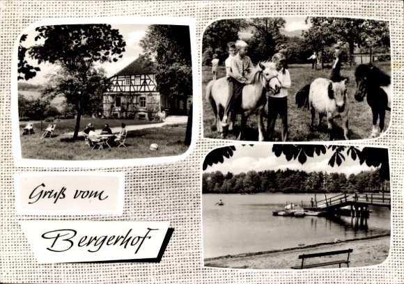 Postcard Bergerhof Radevormwald Bergisches Land, Greetings from Bergerhof