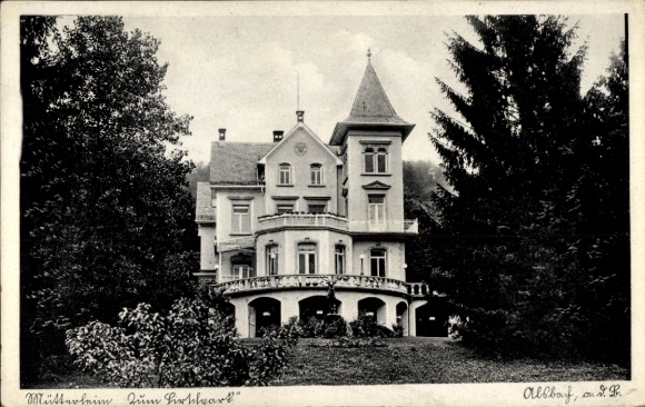 Postcard Alsbach Hähnlein Hessen, recreation home at Hirschpark, mother's home