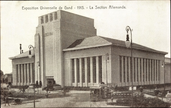 Postcard Ghent Gent Ostflandern, International Exhibition 1913, The German Section