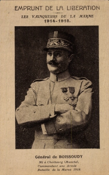 CPA General Antoine Baucheron de Boissoudy, portrait