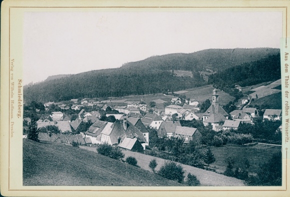 Photo Schmiedeberg Ore Mountains, valley of the red Weisseritz, general view
