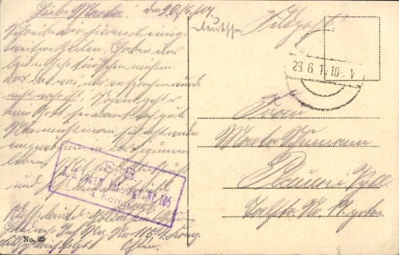 Postcard Vilnius Vilna Lithuania, Junker School