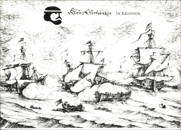 Kunstenaar Ak von Wangelin, Dramatische ballade Klaus Störtebeker, toegangsbewijs voor het natuurlijke podium van Ralswiek
