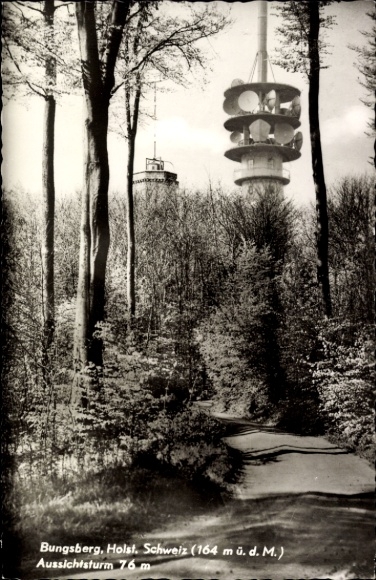 Postcard Schönwalde am Bungsberg Holstein, observation tower
