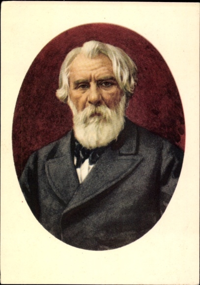 Artist Postcard Writer Ivan Sergeyevich Turgenev, portrait