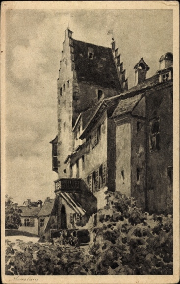 Artist PC Marschall, J., Meersburg on Lake Constance, upper gate