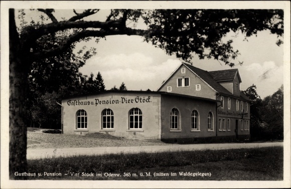 Ak Reichelsheim im Odenwald in Hessen, Gasthaus Vier Stöck, Inh. G. Weber