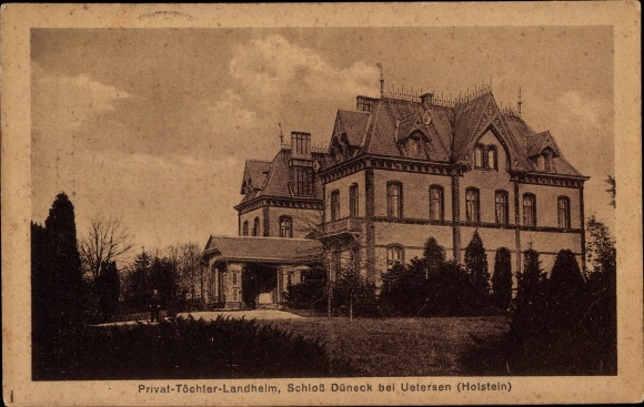 KP Uetersen w Holsztynie, prywatna wiejska posiadłość-córka Schloß Düneck