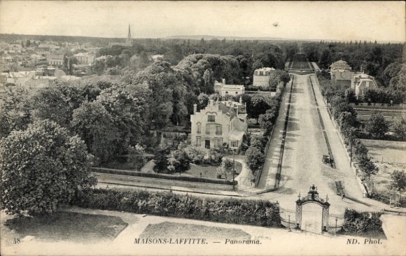 Postcard Maisons Laffitte Yvelines, Panorama