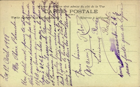 Song Postcard Les Chansons de Jean Rameau, Le Contrat