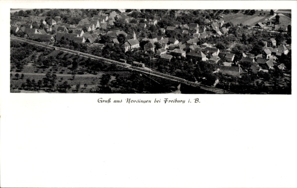 Postcard Norsingen Ehrenkirchen im Breisgau, aerial photograph