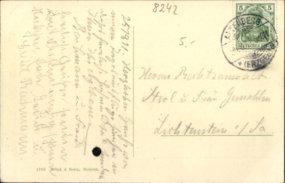 Postcard Hirschsprung Altenberg Erzgebirge, Gasthof zur Ladenmühle
