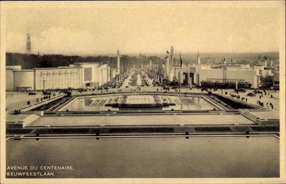 KP Bruxelles Bruksela, ekspozycja 1935, Avenue du Centenaire
