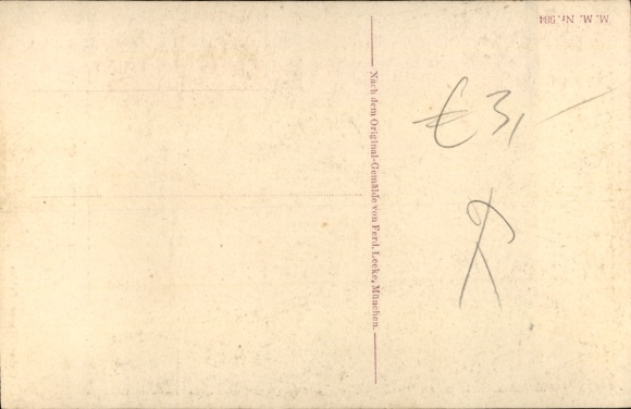 Artist Postcard Leeke, Ferd., Die Meistersinger, Richard Wagner cycle