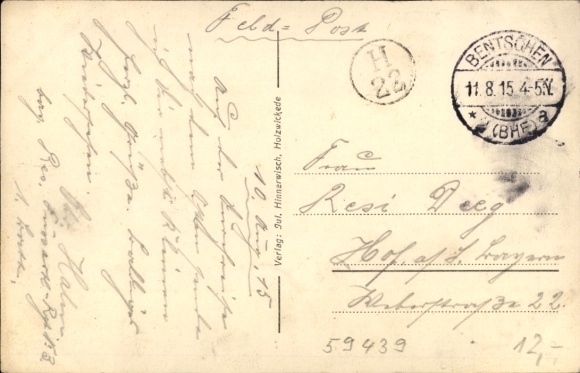 Postcard Holzwickede in the Ruhr area, railway station track side, railway underpass, Kaiserstraße