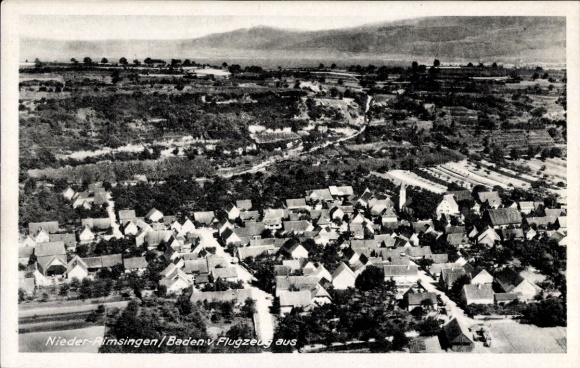 Photo Postcard Nieder Rimsingen Breisach am Oberrhein, aerial photograph