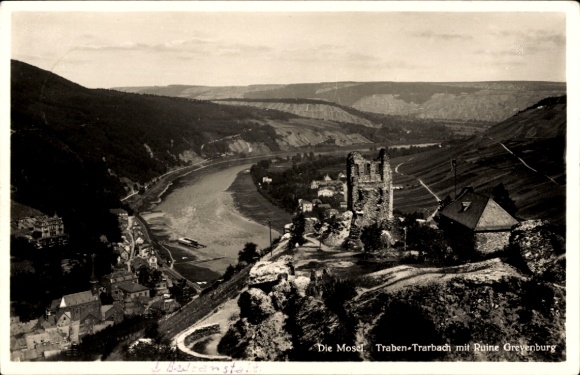 Ak Traben Trarbach an der Mosel, Ruine Grevenburg, Grafenburg