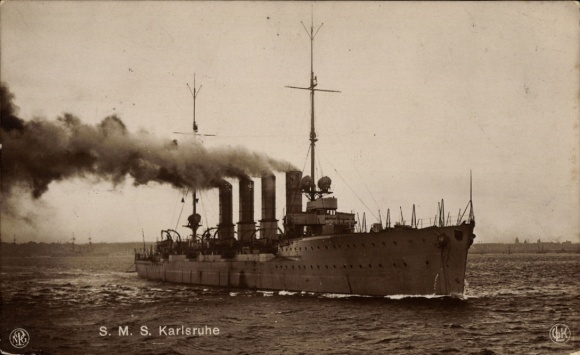 Ak Deutsches Kriegsschiff, SMS Karlsruhe, Kaiserliche Marine, NPG, GLK