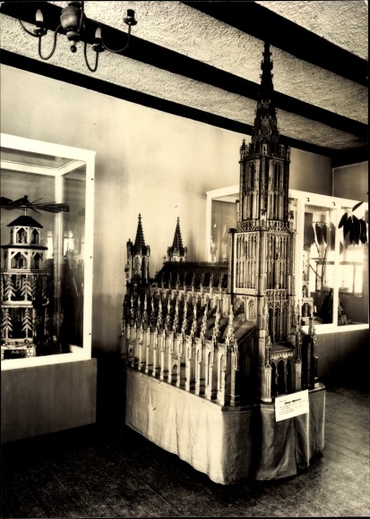 PC Olbernhau in the Ore Mountains, house of home, fretwork Ulm Minster
