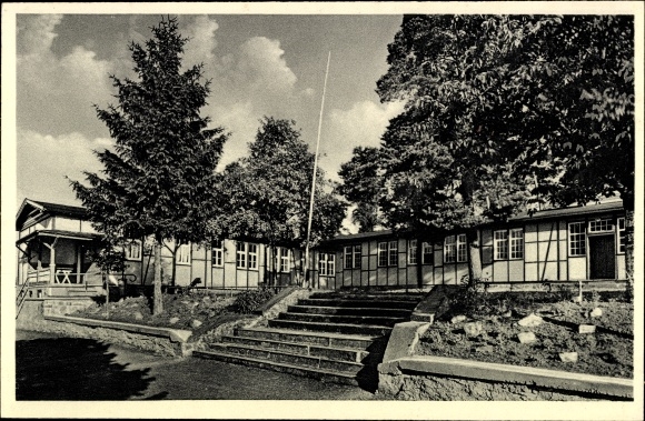 Postcard Wiesemscheid in the Eifel, school camp
