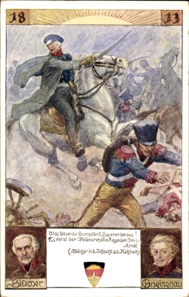 Artist PC Battle of the Katzbach, August von Gneisenau, Gebhardt von Blücher