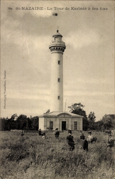 CPA Saint-Nazaire Loire Atlantique, La Tour de Kerlédé à feu fixe