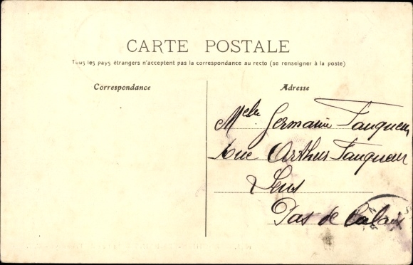 Postcard Enghien les Bains Val d&#39;Oise, Tram Station, Cafe Restaurant