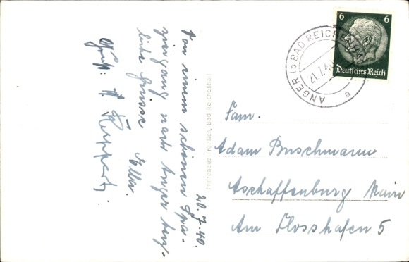 Postcard Anger in Upper Bavaria, total view