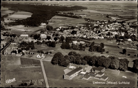 PC Liebenau on the Weser, aerial photo of the place