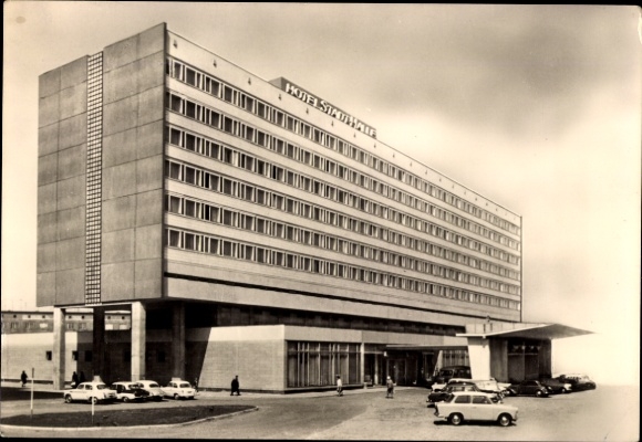 Postcard Halle an der Saale, Hotel Stadt Halle