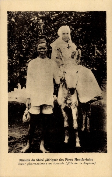CPA Mission du Shire des Peres Montfortains, Fille de la Sagesse