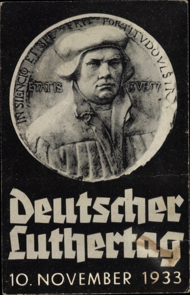 Artist PC Deutscher Luthertag 10 November 1933, reformer Martin Luther, portrait