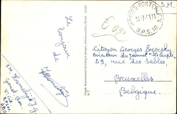Postcard Lüdenscheid in the Märkisches Kreis, view from the long neck