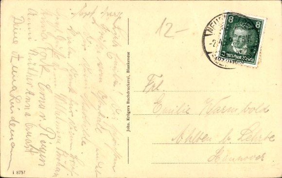Postcard Hamburg Harburg Neuenfelde, R. Stahmers Gasthof