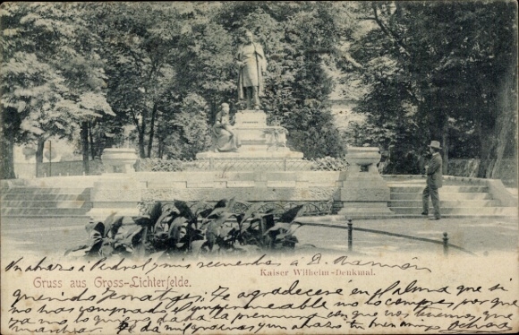 Postcard Berlin Steglitz Groß Lichterfelde, Kaiser Wilhelm Memorial