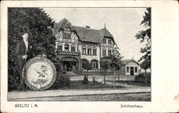 Ak Beelitz in de Mark, Schützenhaus, winnaar