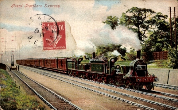 Postcard USA, Great Northern Express