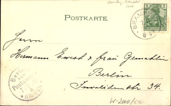Postcard Hamburg Wandsbek Bramfeld, Restaurant Seehof, waterfront